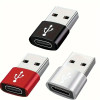 USB-C Female to USB-A Male Adapter for Fast Charging Data Transfer