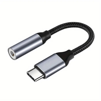 USB Type-C to 3.5mm female Headphone Jack Adapter – USB-C to Aux Audio Dongle Cable