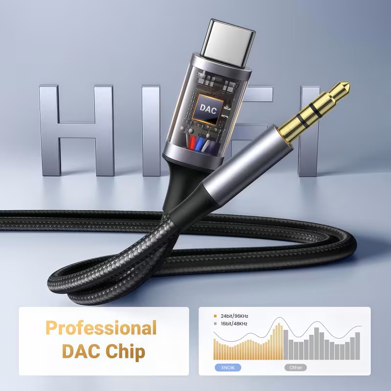 Premium Type C to 3.5mm Hi Fi Audio AUX Cable