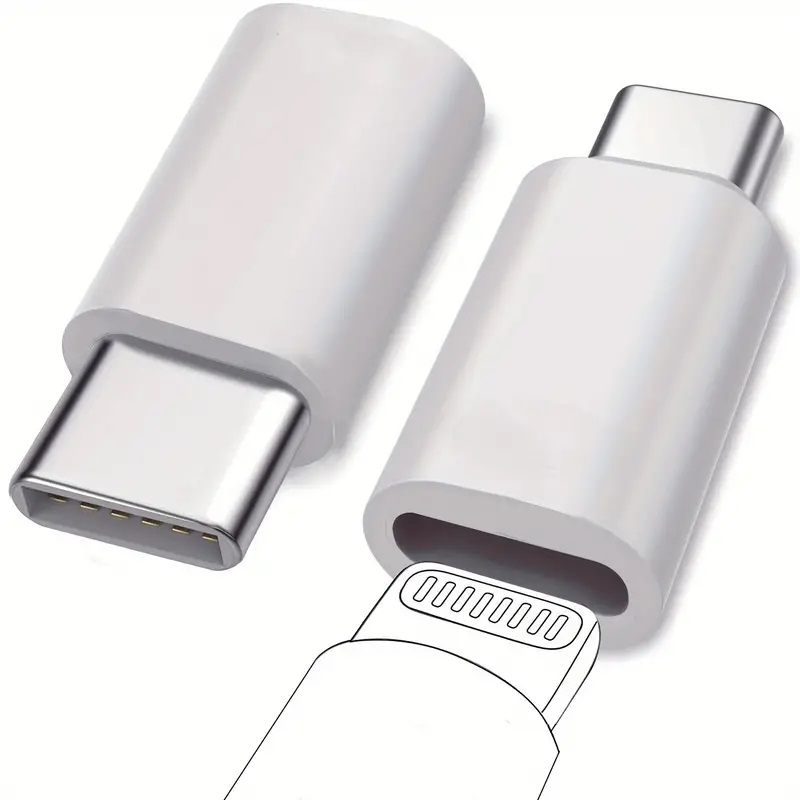 Lightning Female to USB-C Male Adapter for iPhone, iPad & Apple