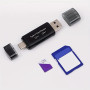 4-in-1 USB-C to USB-A SD/TF Memory Card Reader for Fast Data Transfer