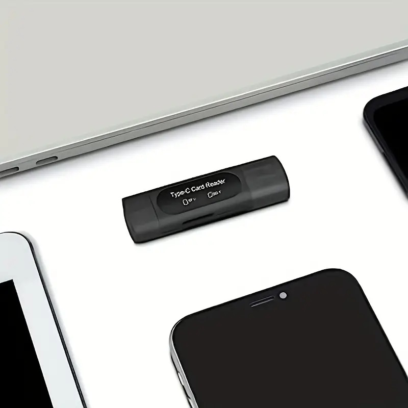 4-in-1 USB-C to USB-A SD/TF Memory Card Reader