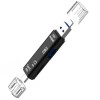 5-in-1 USB OTG Multi-Port SD and TF Card Reader