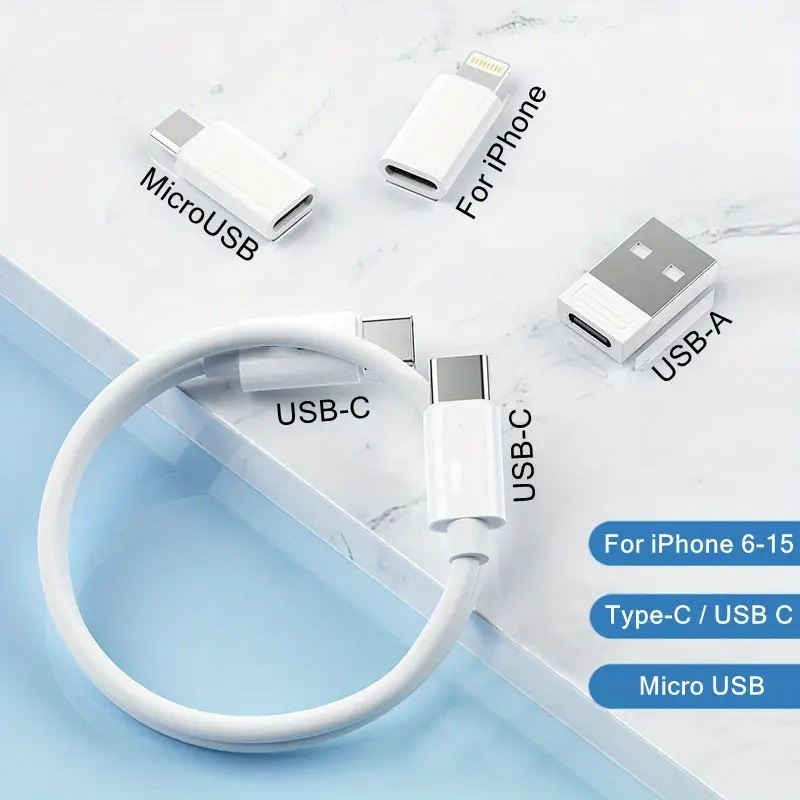 5 in 1 USB-C to C Adapter Kit with Fast Charging