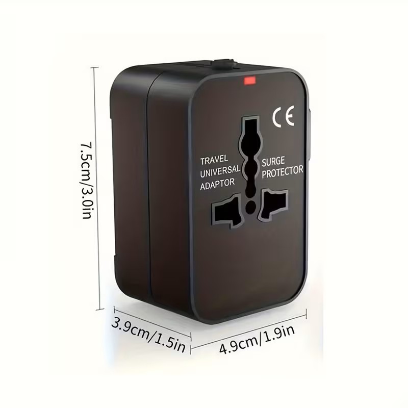 Universal Travel Adapter with USB & Type-C – Worldwide Plug Universal Travel Adapter with USB & Type-C – Worldwide Plug