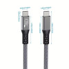 240W USB-C to USB-C Fast Charging and Data Transfer Cable