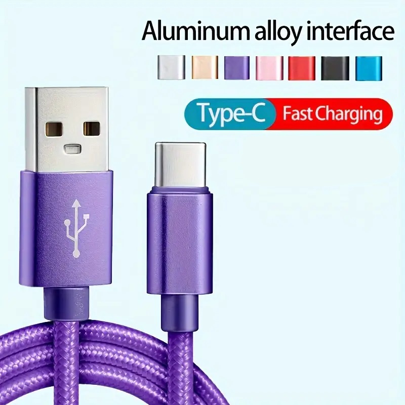 USB Type-C Fast Charging Cable for Smartphones, Tablets & Laptops USB Type-C Fast Charging Cable for Smartphones, Tablets & Laptops