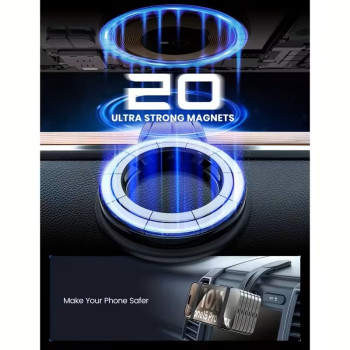 Magnetic FlexiMounts Detachable Car Phone Holder with Bendable Arm