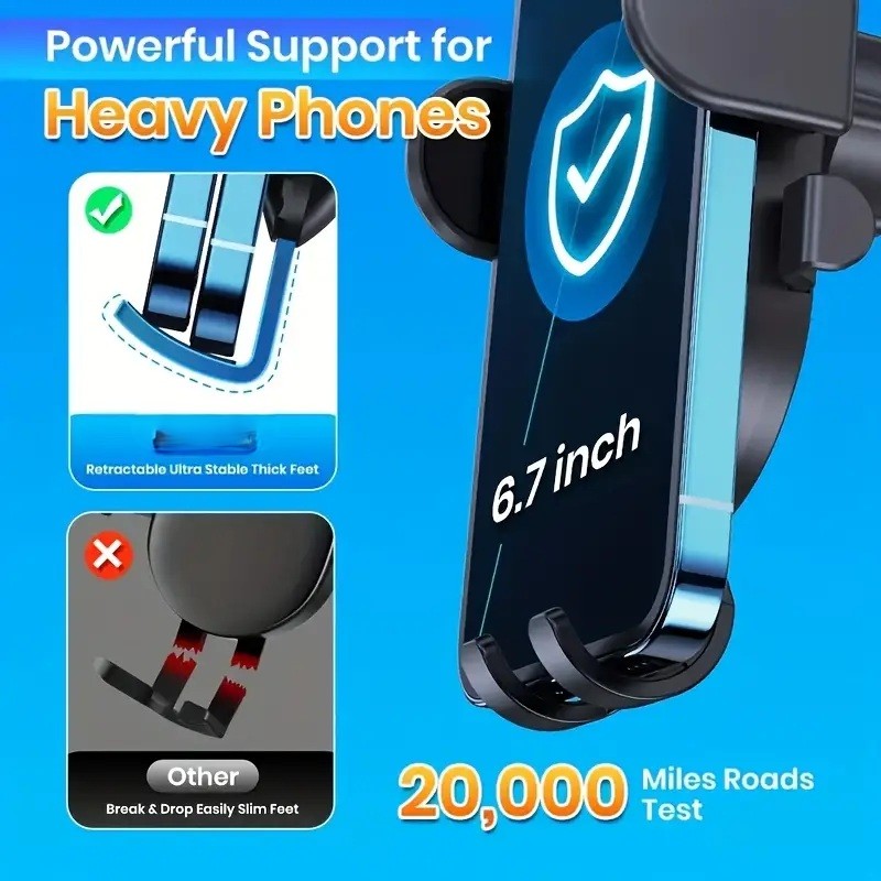 Universal Dashboard Car Phone Holder for Safe Hands-Free Driving