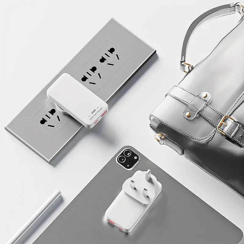 65W Slim USB-C Fast Charger with PD & QC 3.0 Dual Ports 65W Slim USB-C Fast Charger with PD & QC 3.0 Dual Ports