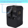 Universal Travel Adapter with Dual USB Charging Ports - Worldwide Use Universal Travel Adapter with Dual USB Charging Ports - Worldwide Use