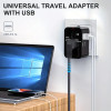 Universal Travel Adapter with Dual USB Charging Ports - Worldwide Use Universal Travel Adapter with Dual USB Charging Ports - Worldwide Use