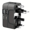 Universal Travel Adapter with Dual USB Charging Ports - Worldwide Use Universal Travel Adapter with Dual USB Charging Ports - Worldwide Use