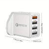 4-Port USB Quick Charge 3.0 Fast Charger Plug with UK Plug 4-Port USB Quick Charge 3.0 Fast Charger Plug with UK Plug