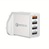4-Port USB Quick Charge 3.0 Fast Charger Plug with UK Plug 4-Port USB Quick Charge 3.0 Fast Charger Plug with UK Plug