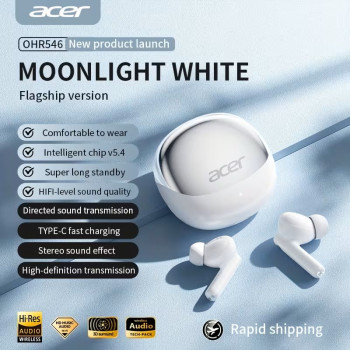Acer Genuine TWS Wireless Earbuds with Deep Bass and Touch Control