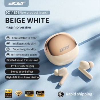 Acer Genuine TWS Wireless Earbuds with Deep Bass and Touch Control