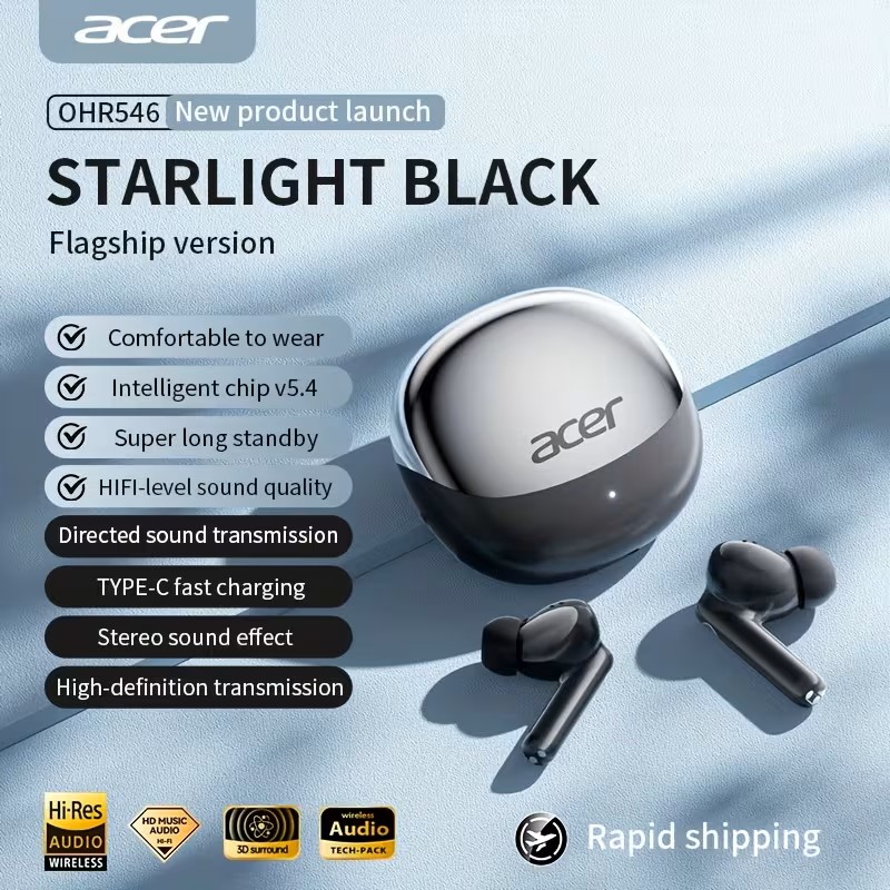 Acer Genuine TWS Wireless Earbuds with Charging Case