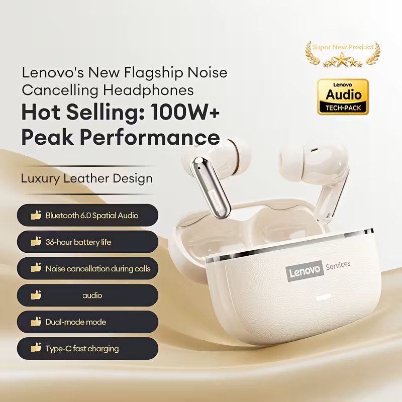Lenovo LE208 Wireless Bluetooth Earphones for Office Calls