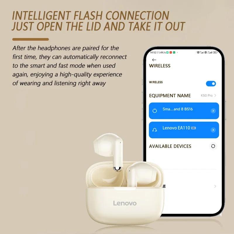 Lenovo EA110 Wireless Bluetooth Earphones with Noise Reduction Lenovo EA110 Wireless Bluetooth Earphones with Noise Reduction