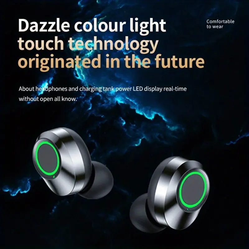 Wireless Earbuds with HiFi Dolby Bass and Touch Control Wireless Earbuds with HiFi Dolby Bass and Touch Control