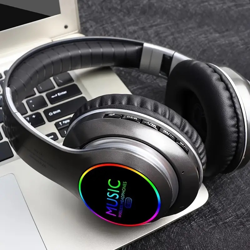 Upgraded Wireless Headphones with Deep Bass and Foldable Design Upgraded Wireless Headphones with Deep Bass and Foldable Design