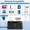 200W Car Power Inverter with Dual AC Sockets & USB Fast Charging