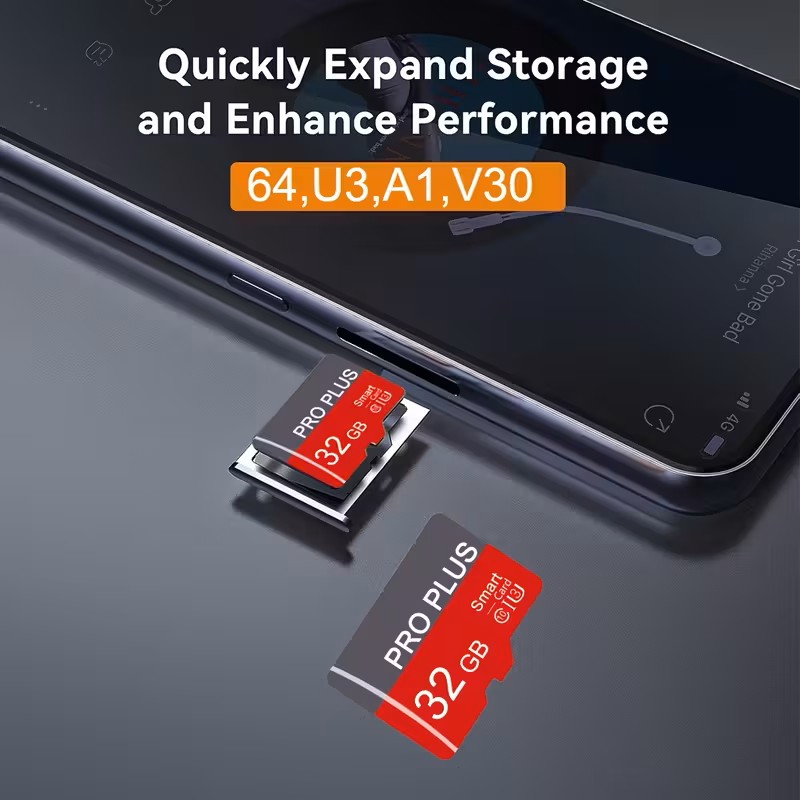 High Speed Micro SD Memory Card with USB Reader and Adapter