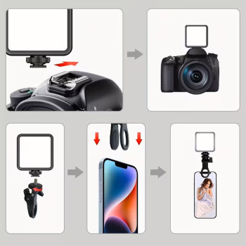 LED Adjustable Clip-On Photography Fill Light for Phone and Laptop