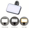 Mini Portable LED Selfie Light with Clip-On Design and 3 Adjustable Modes