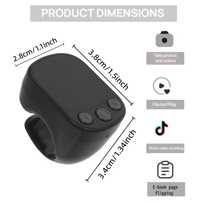 Wireless Touch Screen Remote Control Ring for Mobile Devices Wireless Touch Screen Remote Control Ring for Mobile Devices
