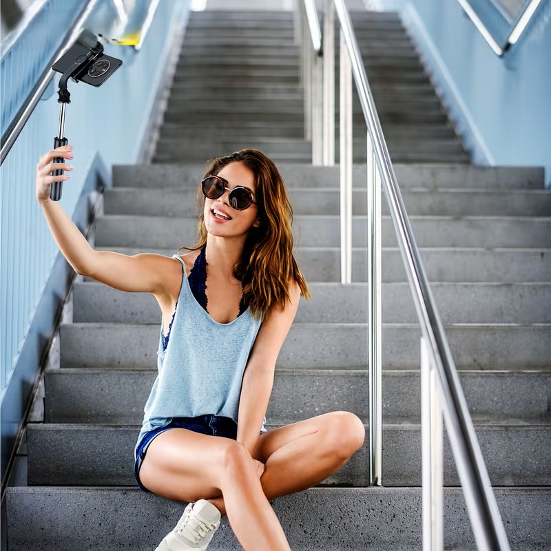 Lightweight Tripod Selfie Stick with Wireless Remote