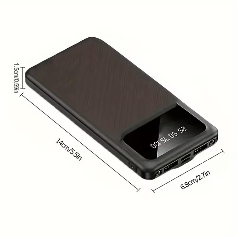 10000mAh and 20000mAh Portable Power Bank with LED Display