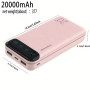 20000mAh Outdoor Emergency Power Bank with Dual USB Output and LED Display