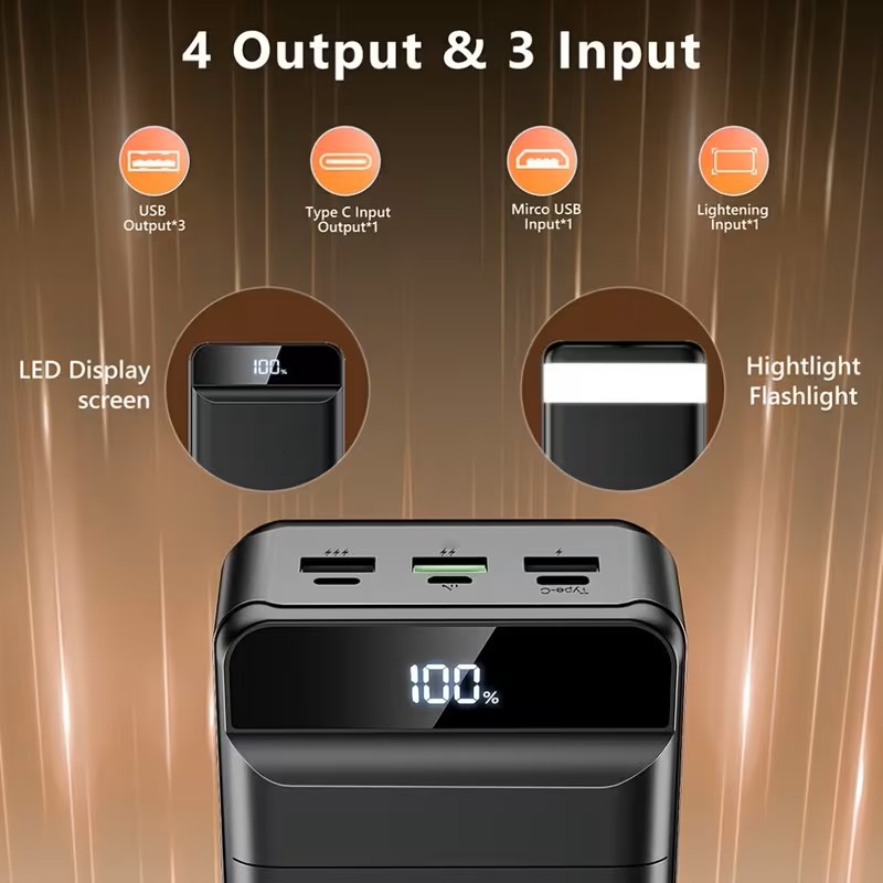 60000mAh Fast Charging Portable Power Bank with LED Display 60000mAh Fast Charging Portable Power Bank with LED Display