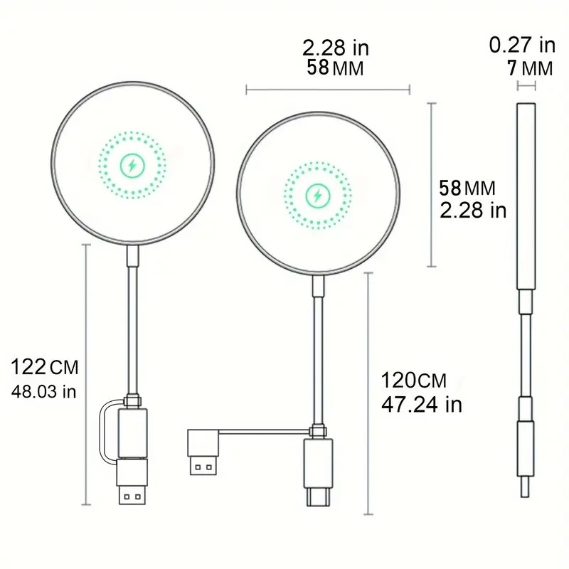 15W Magnetic Wireless Qi2 Charger for Fast & Secure Charging 15W Magnetic Wireless Qi2 Charger for Fast & Secure Charging