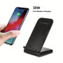 30W Fast Wireless Charger Stand with Dual-Coil Qi-Certified Charging
