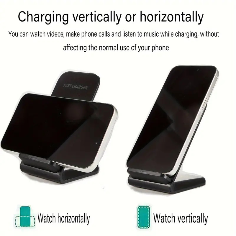 30W Fast Qi Wireless Charger Stand with Dual-Coil Technology 30W Fast Qi Wireless Charger Stand with Dual-Coil Technology