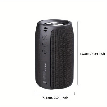 Bluetooth Wireless Outdoor Portable Speaker - TWS Dual Pairing and 8-Hour Playtime
