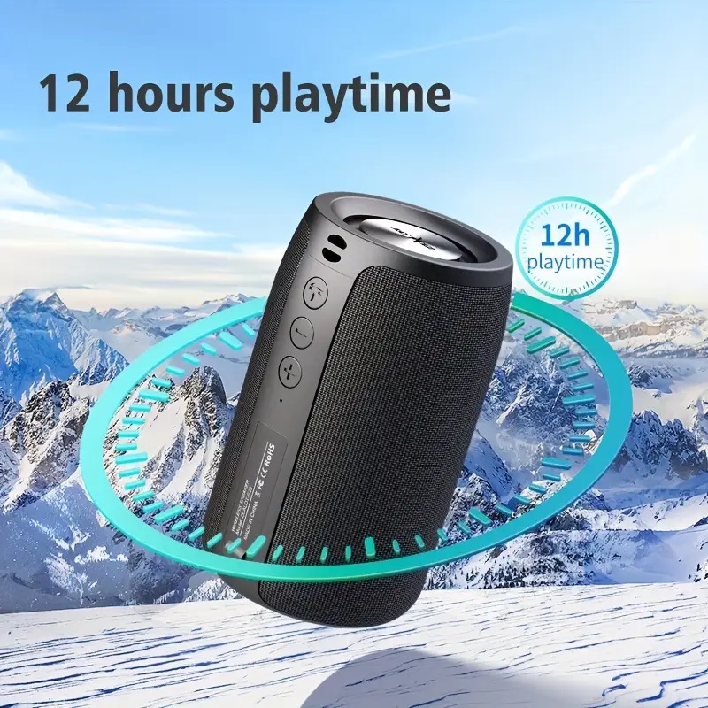 Wireless Outdoor Portable Subwoofer with Deep Bass & 8h Battery Wireless Outdoor Portable Subwoofer with Deep Bass & 8h Battery