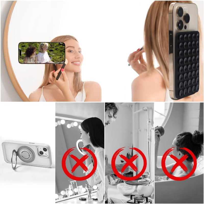 Silicone Suction Pad – Non-Slip, Reusable Phone Holder