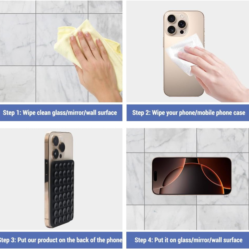 Silicone Suction Pad – Non-Slip, Reusable Phone Holder