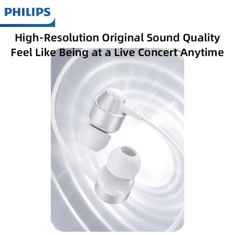 PHILIPS Type C Noise Cancelling Wired Earphones with Mic