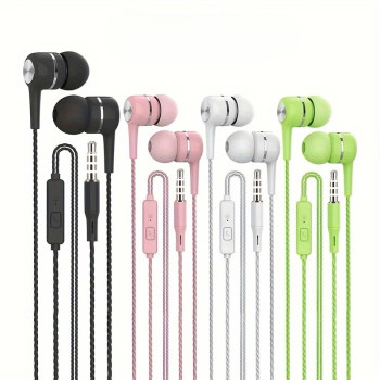 Noise Cancelling In Ear Headphones with Microphone and Bass